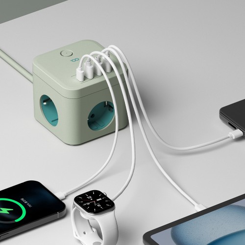오아스토어 브랜드 스토어 오아 큐브 멀티탭 PD35 대용량 4000W 콘센트 USB C타입 고용량 멀티 3구 어댑터